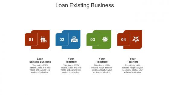Loan existing business ppt powerpoint presentation pictures brochure cpb