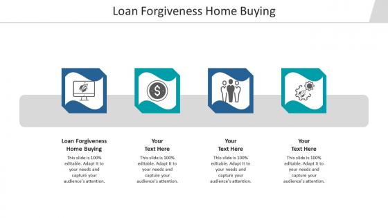 Loan forgiveness home buying ppt powerpoint presentation slides inspiration cpb