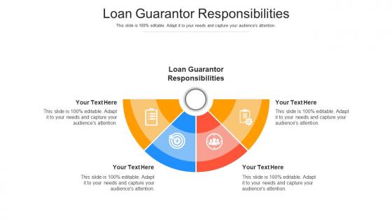 Loan guarantor responsibilities ppt powerpoint presentation portfolio aids cpb