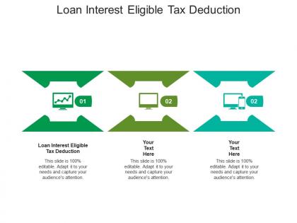 Loan interest eligible tax deduction ppt powerpoint presentation styles graphics cpb