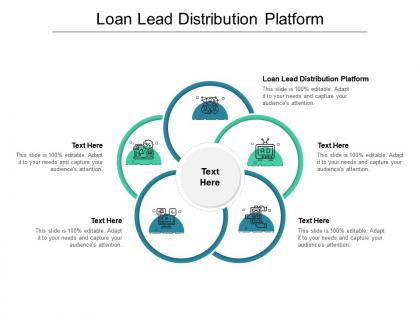 Loan lead distribution platform ppt powerpoint presentation model deck cpb