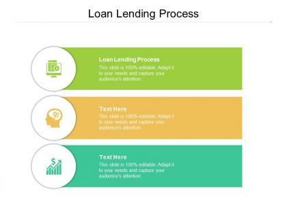 Loan lending process ppt powerpoint presentation portfolio format ideas cpb