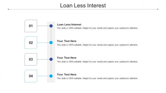 Loan less interest ppt powerpoint presentation show example introduction cpb