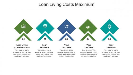 Loan living costs maximum ppt powerpoint presentation portfolio maker cpb