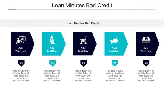 Loan Minutes Bad Credit Ppt Powerpoint Presentation File Graphics Tutorials Cpb