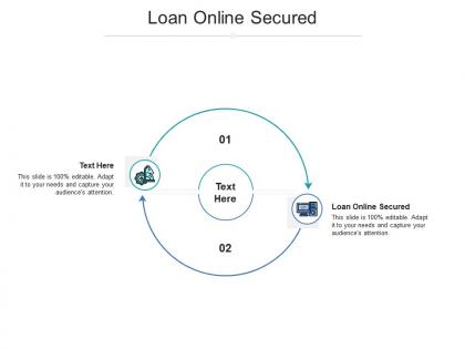 Loan online secured ppt powerpoint presentation outline cpb