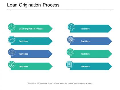 Loan origination process ppt powerpoint presentation model cpb