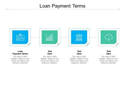 Loan payment terms ppt powerpoint presentation styles graphics example cpb