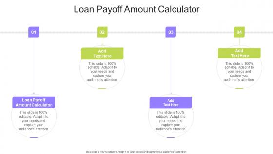 Loan Payoff Amount Calculator In Powerpoint And Google Slides Cpb