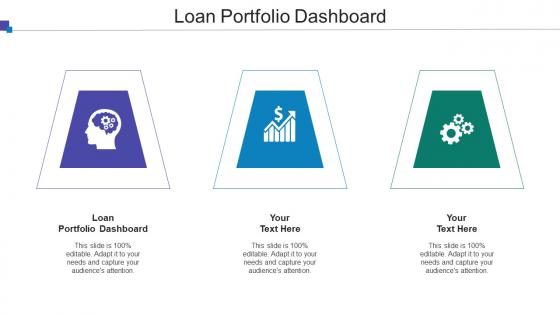 Loan Portfolio Dashboard Ppt Powerpoint Presentation Graphics Cpb