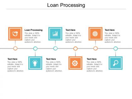 Loan processing ppt powerpoint presentation professional deck cpb