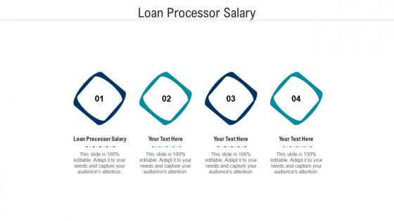Loan processor salary ppt powerpoint presentation inspiration ideas cpb