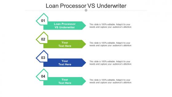 Loan processor vs underwriter ppt powerpoint presentation slides files cpb