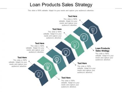 Loan products sales strategy ppt powerpoint presentation styles layout ideas cpb