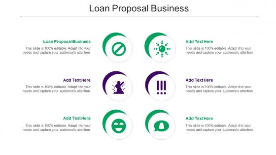 Loan Proposal Business Ppt Powerpoint Presentation Pictures Elements Cpb