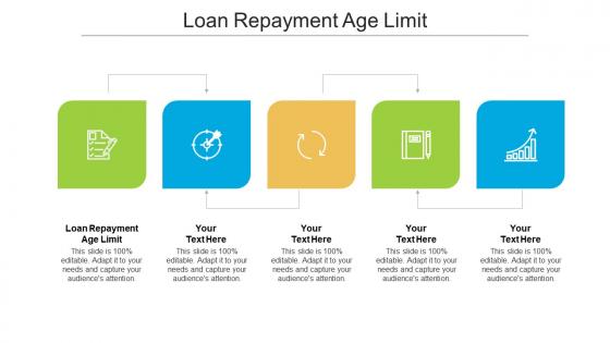 Loan repayment age limit ppt powerpoint presentation slides topics cpb