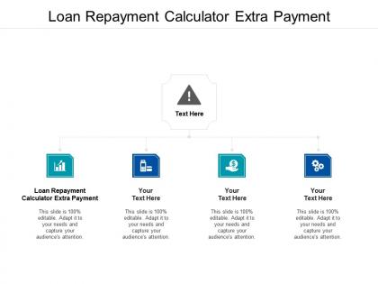 Loan repayment calculator extra payment ppt powerpoint presentation infographics display cpb