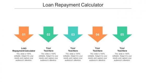 Loan repayment calculator ppt powerpoint presentation professional grid cpb