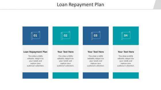Loan repayment plan ppt powerpoint presentation summary graphic images cpb