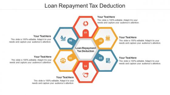 Loan repayment tax deduction ppt powerpoint presentation infographics images cpb