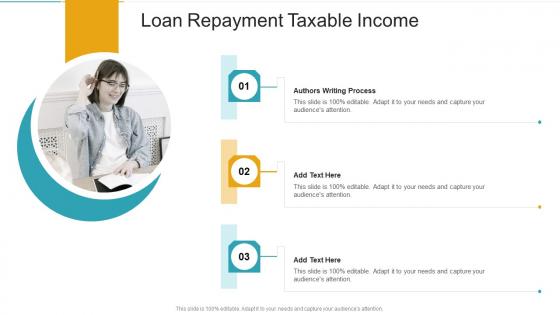 Loan Repayment Taxable Income In Powerpoint And Google Slides Cpb