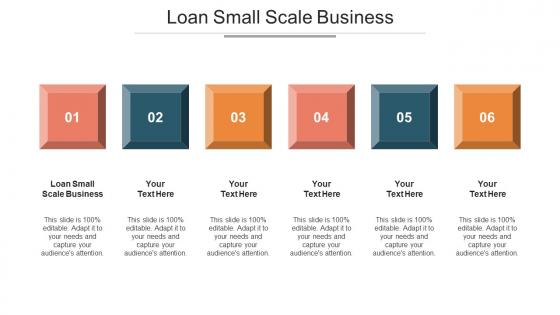 Loan Small Scale Business Ppt Powerpoint Presentation Pictures Outline Cpb