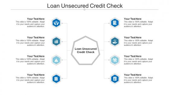 Loan unsecured credit check ppt powerpoint presentation model design inspiration cpb