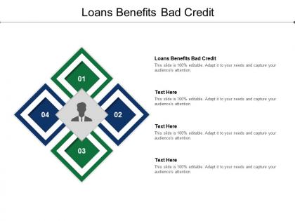 Loans benefits bad credit ppt powerpoint presentation styles sample cpb