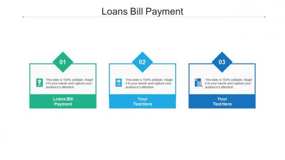 Loans bill payment ppt powerpoint presentation gallery inspiration cpb