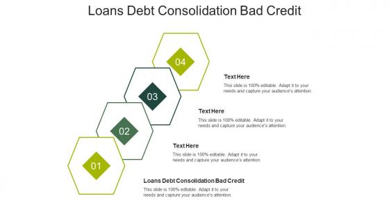 Loans debt consolidation bad credit ppt powerpoint presentation gallery visuals cpb