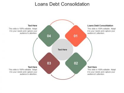 Loans debt consolidation ppt powerpoint presentation summary diagrams cpb