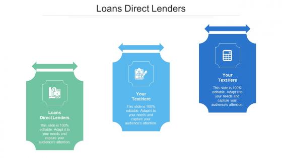 Loans Direct Lenders Ppt Powerpoint Presentation Infographic Template Demonstration Cpb