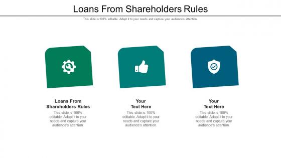 Loans from shareholders rules ppt powerpoint presentation layouts design templates cpb