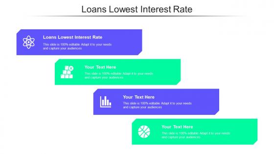 Loans Lowest Interest Rate Ppt Powerpoint Presentation Visual Aids Background Images Cpb