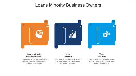 Loans minority business owners ppt powerpoint presentation slides graphics pictures cpb