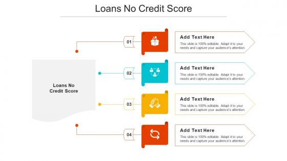 Loans No Credit Score Ppt Powerpoint Presentation Layouts Graphics Design Cpb