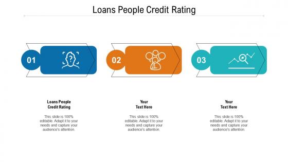 Loans people credit rating ppt powerpoint presentation model elements cpb