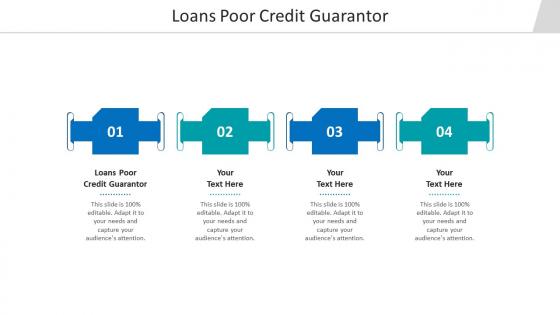 Loans poor credit guarantor ppt powerpoint presentation icon templates cpb