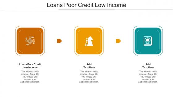Loans Poor Credit Low Income Ppt Powerpoint Presentation Model Samples Cpb