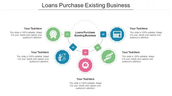 Loans Purchase Existing Business Ppt Powerpoint Presentation Styles Graphics Design Cpb