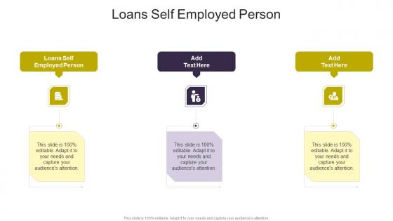 Loans Self Employed Person In Powerpoint And Google Slides Cpb