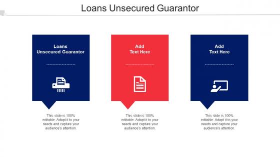 Loans Unsecured Guarantor Ppt Powerpoint Presentation Outline Demonstration Cpb