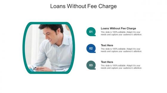 Loans without fee charge ppt powerpoint presentation professional sample cpb