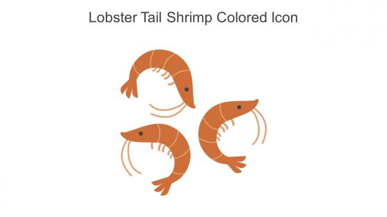 Lobster Tail Shrimp Colored Icon In Powerpoint Pptx Png And Editable Eps Format