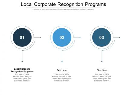 Local corporate recognition programs ppt powerpoint presentation gallery cpb