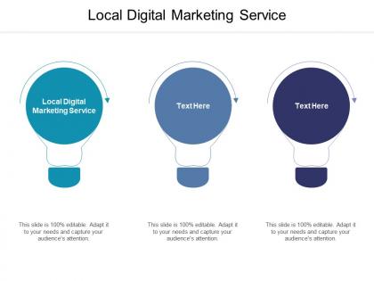 Local digital marketing service ppt powerpoint presentation visual aids diagrams cpb