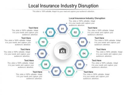 Local insurance industry disruption ppt powerpoint presentation inspiration show cpb