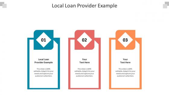 Local loan provider example ppt powerpoint presentation professional shapes cpb