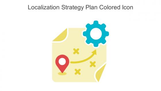 Localization Strategy Plan Colored Icon In Powerpoint Pptx Png And Editable Eps Format