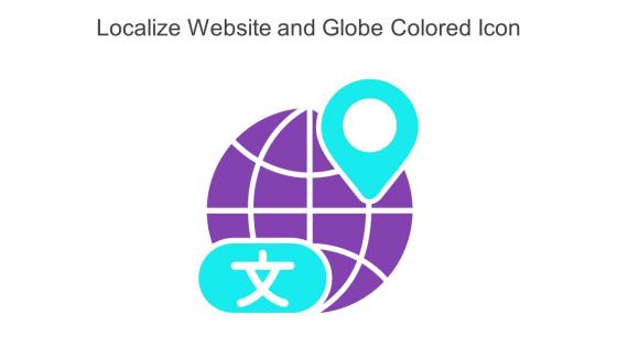 Localize Website And Globe Colored Icon In Powerpoint Pptx Png And Editable Eps Format